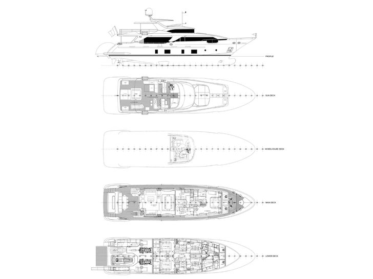 OCEAN DRIVE Benetti Delfino 92 - layout OCEAN DRIVE Benetti Delfino 92 - layout