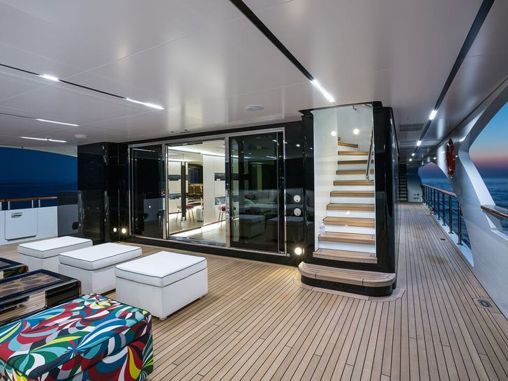OCEAN PARADISE Benetti55m bridgedeck seating OCEAN PARADISE Benetti55m bridgedeck seating