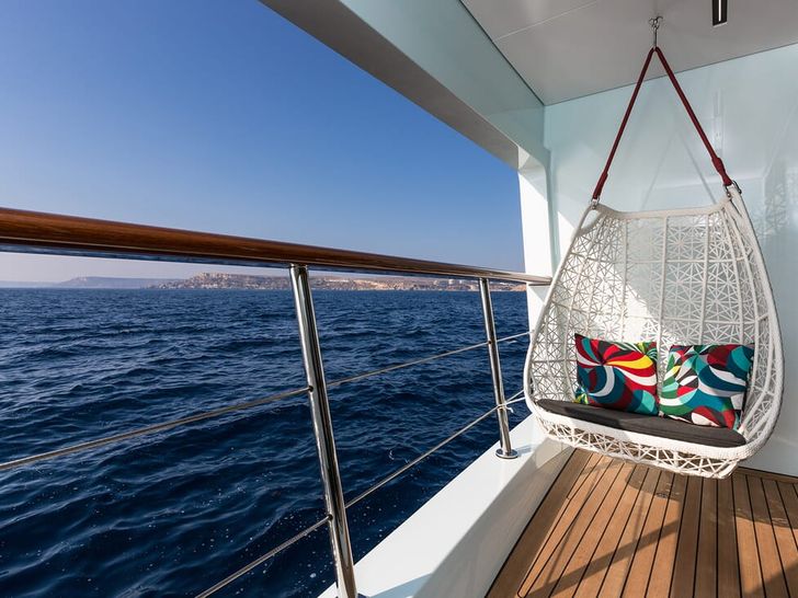 OCEAN PARADISE Benetti55m master balcony OCEAN PARADISE Benetti55m master balcony