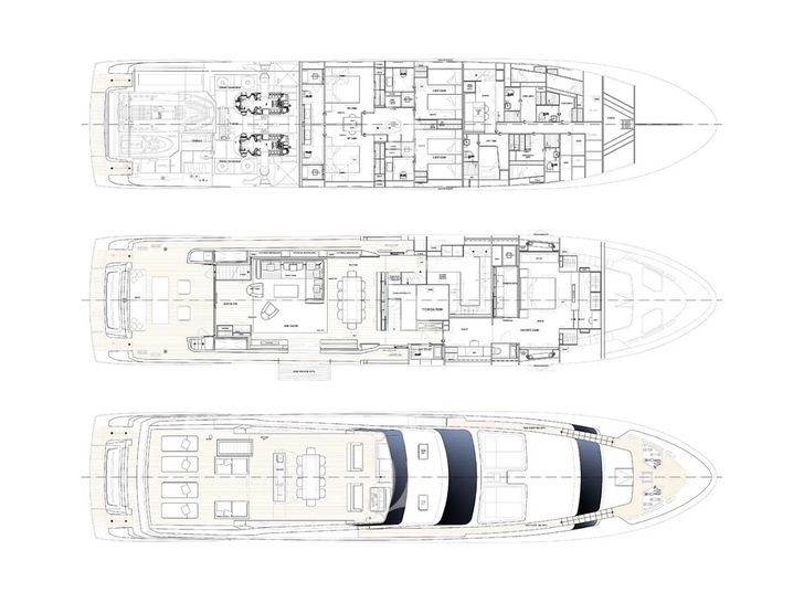OCTAVE Sanlorenzo SL118 - layout OCTAVE Sanlorenzo SL118 - layout