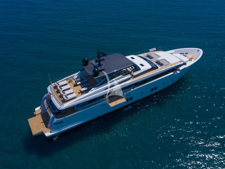 OCTAVE Sanlorenzo SL118 - aerial shot OCTAVE Sanlorenzo SL118 - aerial shot