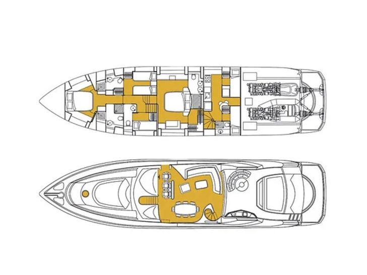 OCTAVIA Sunseeker Predator 82 - layout OCTAVIA Sunseeker Predator 82 - layout
