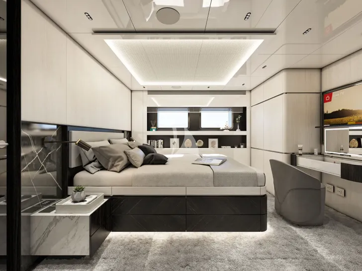 OCULUS 37m Numarine - VIP cabin 1 side shot OCULUS 37m Numarine - VIP cabin 1 side shot
