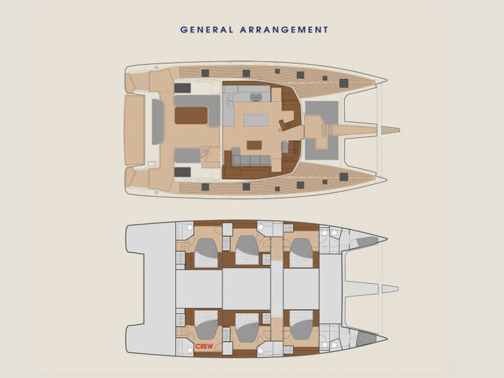 OKINAWA Fountaine Pajot Samana 59 - layout OKINAWA Fountaine Pajot Samana 59 - layout