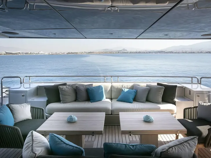 ONCE MORE Posillippo Technema 120 - aft deck ONCE MORE Posillippo Technema 120 - aft deck