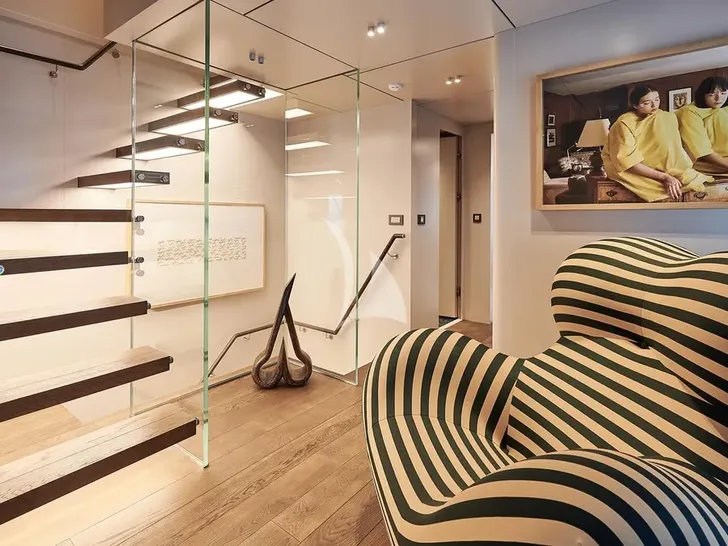 ONE ZERO Numarine 37XP - interior stairs ONE ZERO Numarine 37XP - interior stairs