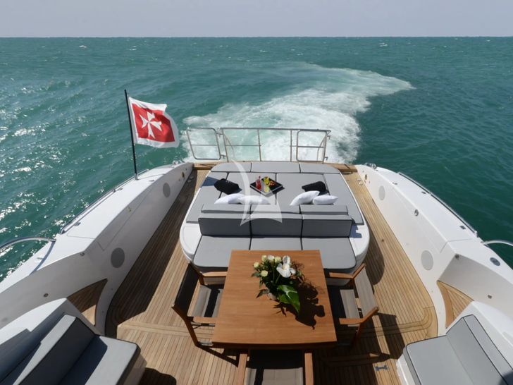 ONLY ONE Overmarine Mangusta 92 - aft deck aerial shot ONLY ONE Overmarine Mangusta 92 - aft deck aerial shot