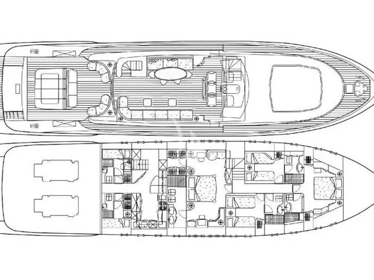 ONLY ONE Overmarine Mangusta 92 - layout ONLY ONE Overmarine Mangusta 92 - layout