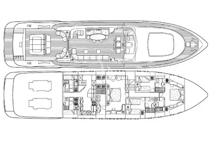 Layout for ONLY ONE Overmarine Mangusta 92 - layout