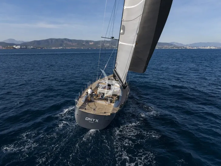 ONYX Nautor`s Swan 100s - aft view ONYX Nautor`s Swan 100s - aft view