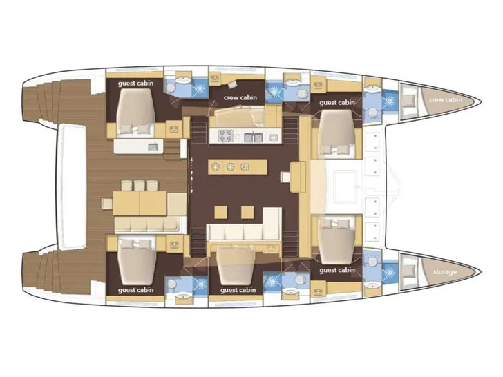 OPAL Lagoon 620 cabin layout OPAL Lagoon 620 cabin layout