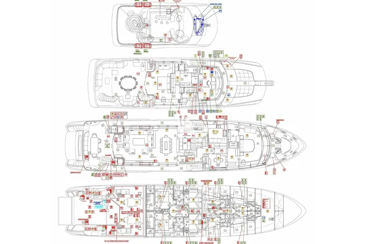 Layout for OPTION B Benetti Classic 121 - layout