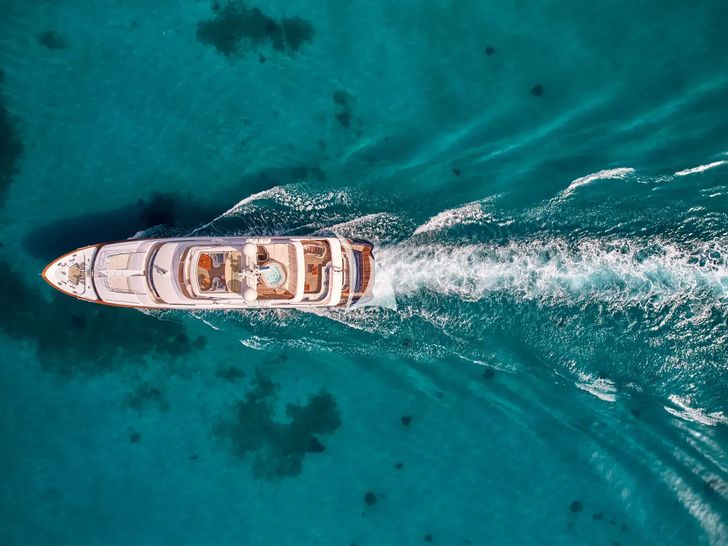OPTION B Benetti Classic 121 - top aerial shot OPTION B Benetti Classic 121 - top aerial shot