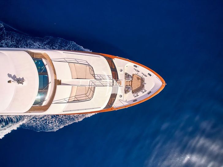 OPTION B Benetti Classic 121 - top foredeck view OPTION B Benetti Classic 121 - top foredeck view