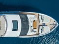 OREGGIA Sunseeker 76 Yacht foredeck aerial shot