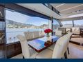 OREGGIA Sunseeker 76 Yacht indoor dining area