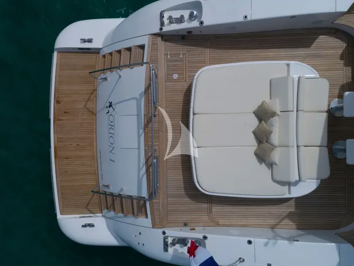 ORION I Mangusta 92 - aerial aft shot ORION I Mangusta 92 - aerial aft shot