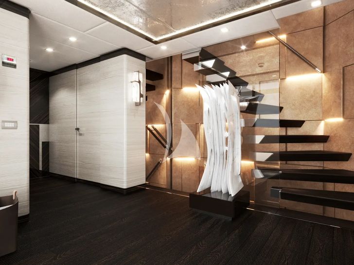 ORION Heesen 50m Aluminium FDHF - foyer ORION Heesen 50m Aluminium FDHF - foyer