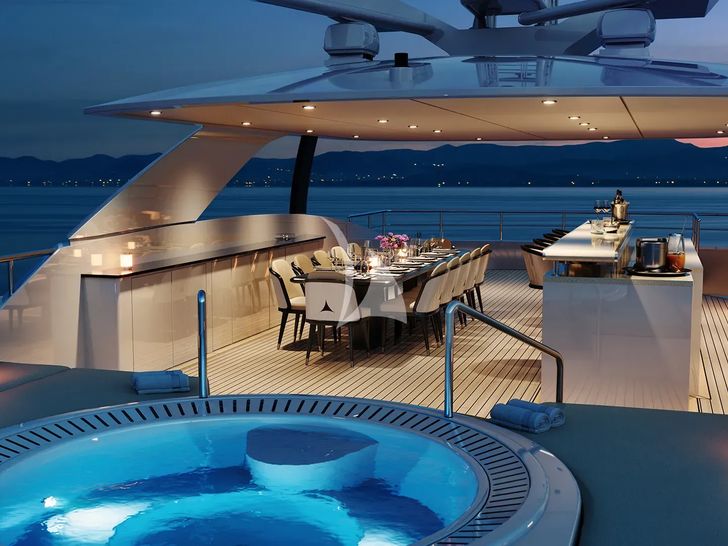 ORION Heesen 50m Aluminium FDHF - sun deck jacuzzi ORION Heesen 50m Aluminium FDHF - sun deck jacuzzi