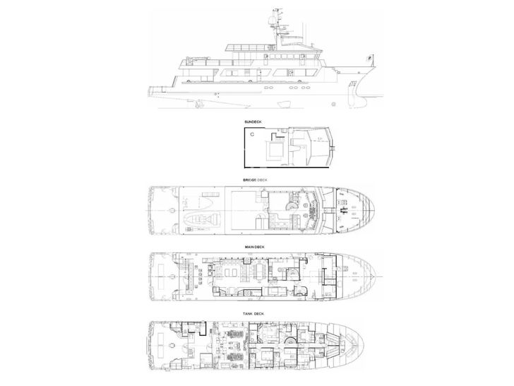 OURWAY Tenix Defence 36m - layout OURWAY Tenix Defence 36m - layout