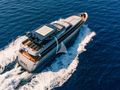OVAL Cantieri di Pisa 31m - aerial shot cruising aft OVAL Cantieri di Pisa 31m - aerial shot cruising aft