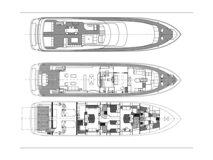OVAL Cantieri di Pisa 31m - layout OVAL Cantieri di Pisa 31m - layout