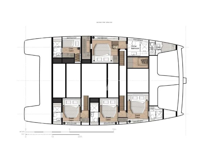 OYA Sunreef 60 - cabin layout OYA Sunreef 60 - cabin layout