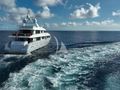 PACKAGE DEAL Trident 40m cruising stern view