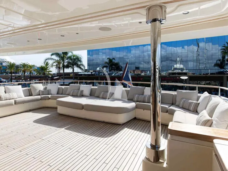 PALATIAL CRN Ancona 43 - sky deck aft lounge PALATIAL CRN Ancona 43 - sky deck aft lounge