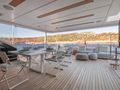 PALOMA Ferretti Custom Line Navetta 42 - sky lounge aft PALOMA Ferretti Custom Line Navetta 42 - sky lounge aft