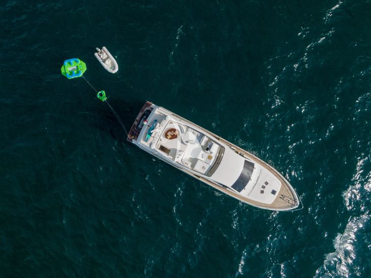 PAMPERO Ferretti 760 - top aerial shot PAMPERO Ferretti 760 - top aerial shot