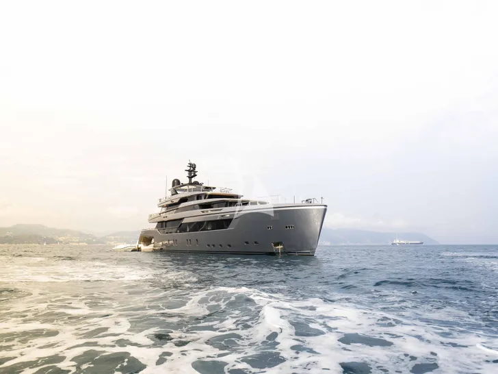 PANDION PEARL Sanlorenzo 44 Alloy anchored with waterline PANDION PEARL Sanlorenzo 44 Alloy anchored with waterline