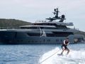 PANDION PEARL Sanlorenzo 44 Alloy guest doing water sport PANDION PEARL Sanlorenzo 44 Alloy guest doing water sport
