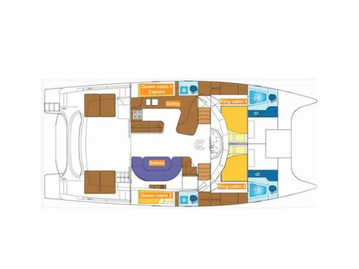 PANDORA Alliaura Marine Privilege 48 - cabin layout PANDORA Alliaura Marine Privilege 48 - cabin layout