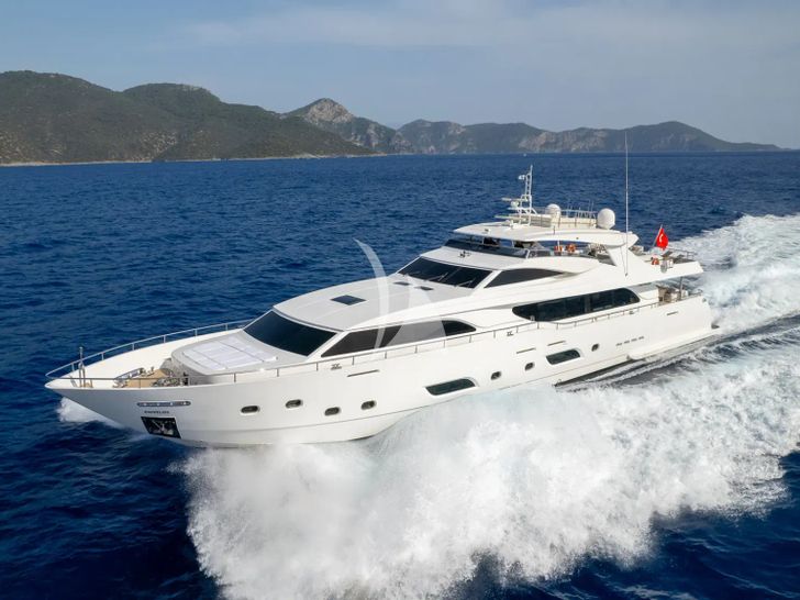 PANFELISS Mengi Yay 37m - crusing side profile PANFELISS Mengi Yay 37m - crusing side profile
