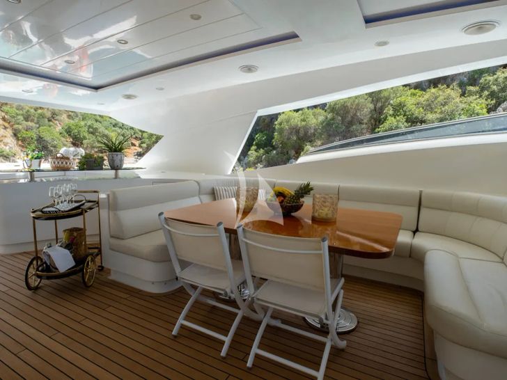 PANFELISS Mengi Yay 37m - sun deck bar and lounge PANFELISS Mengi Yay 37m - sun deck bar and lounge