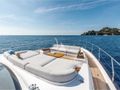 PANGEA Azimut 68 Fly foredeck bronzing and lounging area
