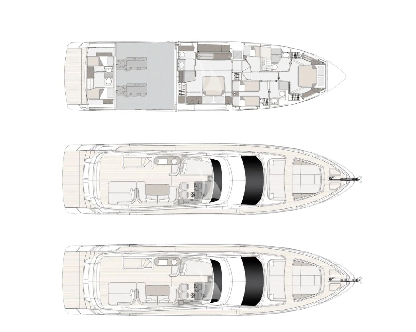 Layout for PANGEA Azimut 68 Fly - layout