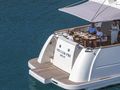 PANTA REI Monachus 70 Fly - aft alfresco dining PANTA REI Monachus 70 Fly - aft alfresco dining