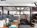 PAPA CHARLIE Fountaine Pajot Aura 51 saloon and aft dining