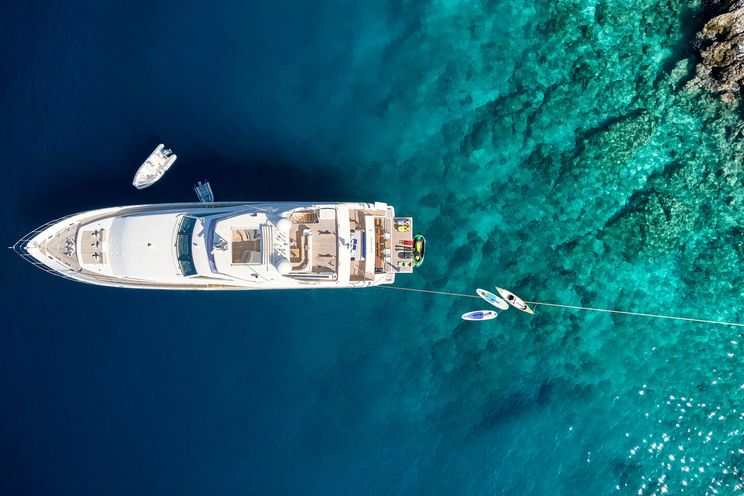 Charter Yacht PAREAKKI - Ferretti Customline 97 - 5 Cabins - Athens - Mykonos - Paros