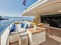 PAREAKKI Ferretti Custom Line 97 - aft deck sunbathing and dining area PAREAKKI Ferretti Custom Line 97 - aft deck sunbathing and dining area