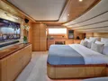 PAREAKKI Ferretti Custom Line 97 - master cabin bed and TV PAREAKKI Ferretti Custom Line 97 - master cabin bed and TV