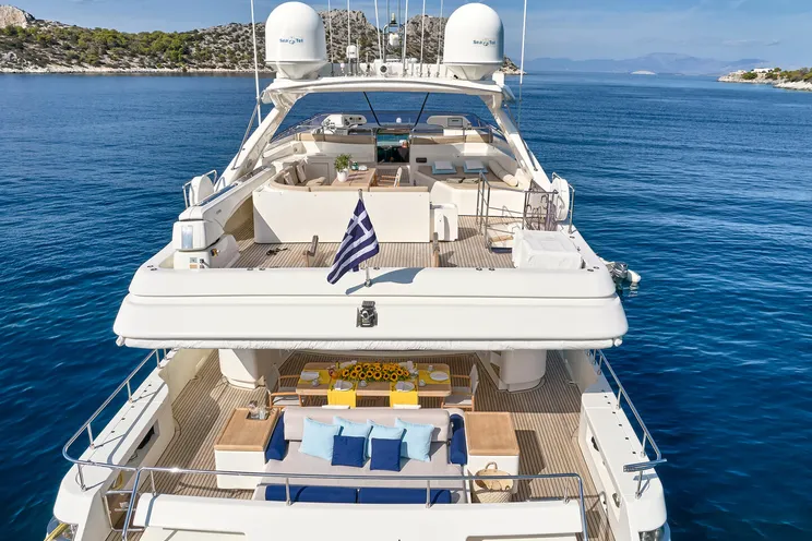 Charter Yacht PAREAKKI - Ferretti Custom Line 97 - 5 Cabins - Athens - Mykonos - Paros - Cyclades - Greece