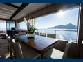 PASHBAR Sunseeker 76 Yacht dining area