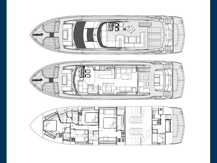 PASHBAR Sunseeker 76 Yacht layout