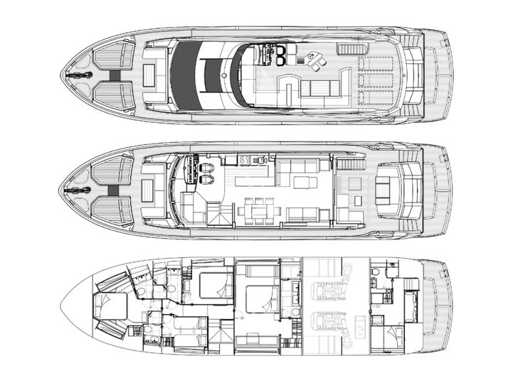 PASHBAR Sunseeker 76 Yacht layout PASHBAR Sunseeker 76 Yacht layout