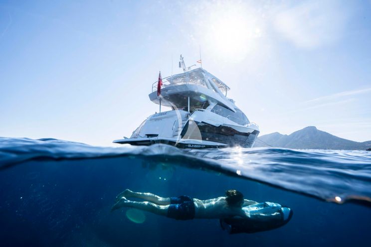 Charter Yacht PASHBAR - Sunseeker 76 Yacht - 4 Cabins - Andratx - Palma - Mallorca - Ibiza - Formentera - Balearics - Spain