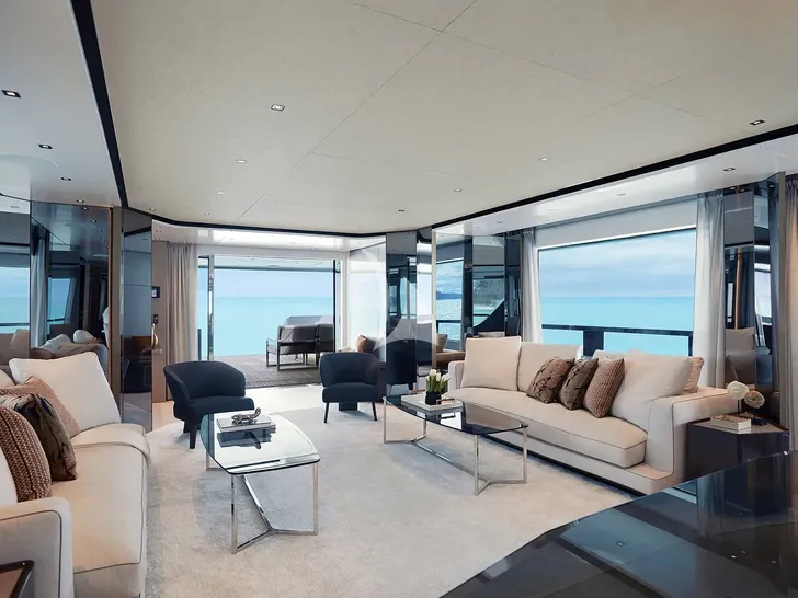 PAZIENZA Cantiere Delle Marche RJ115 - main saloon lounge PAZIENZA Cantiere Delle Marche RJ115 - main saloon lounge