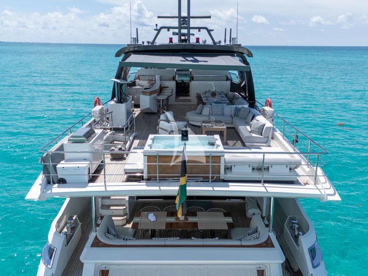 PENJA Azimut Grande 32m - aft decks shot PENJA Azimut Grande 32m - aft decks shot